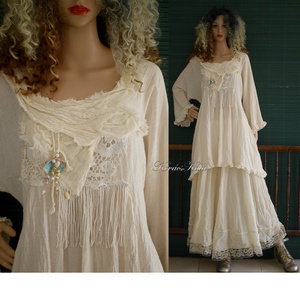 ANGYALTUNIKA - artsy lagenlook design felső - ruha & divat - női ruha - tunika - Meska.hu