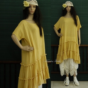 IDA - romantikus flapper-ruha / napsárga - ruha & divat - női ruha - ruha - Meska.hu