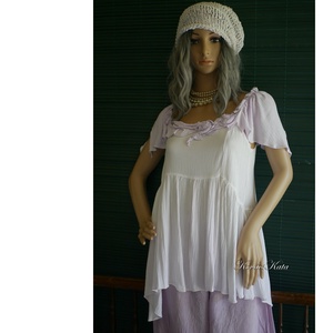 LANA-SZETT - shabby chic babydoll tunika nadrággal - ruha & divat - női ruha - ruha - Meska.hu