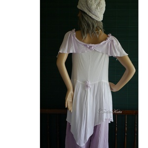 LANA-SZETT - shabby chic babydoll tunika nadrággal - ruha & divat - női ruha - ruha - Meska.hu