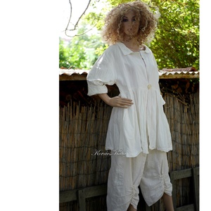 BORA - lagenlook lenvászon babydoll kabátka - ruha & divat - női ruha - kabát - Meska.hu BORA - lagenlook lenvászon babydoll kabátka - ruha & divat - női ruha - kabát - Meska.hu