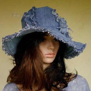 BELINDA - romantikus design kalap - bohém farmer-kalap   - ruha & divat - sál, sapka, kendő - kalap - Meska.hu