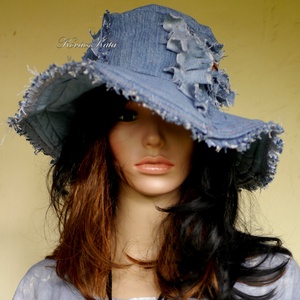 BELINDA - romantikus design kalap - bohém farmer-kalap   - ruha & divat - sál, sapka, kendő - kalap - Meska.hu