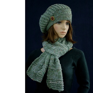 BORBÁLA-SZETT / zöld tweed kézzel kötött sapka sállal - ruha & divat - sál, sapka, kendő - sapka & sál szett - Meska.hu BORBÁLA-SZETT / zöld tweed kézzel kötött sapka sállal - ruha & divat - sál, sapka, kendő - sapka & sál szett - Meska.hu