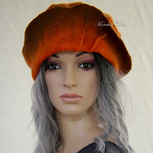 POLLY / ORANGE - design-filckalap  - ruha & divat - sál, sapka, kendő - kalap - Meska.hu