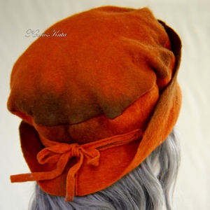 POLLY / ORANGE - design-filckalap  - ruha & divat - sál, sapka, kendő - kalap - Meska.hu