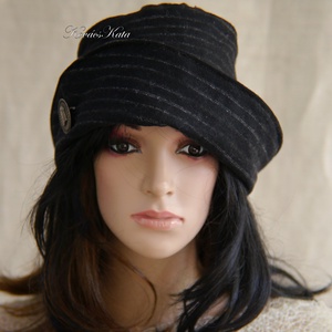 MARA cloche -  gyapjú flapper design kalap - ruha & divat - sál, sapka, kendő - kalap - Meska.hu
