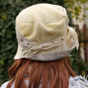 CILI-CLOCHE - bohém design filc kalap - ruha & divat - sál, sapka, kendő - kalap - Meska.hu