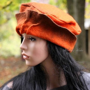 POLLY / ORANGE - design-filckalap , Ruha & Divat, Sál, Sapka, Kendő, Kalap, Mindenmás, Varrás, MESKA