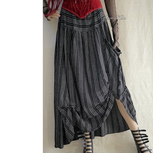 LUCA-SZOKNYA / fekete-fehér - lagenlook fashion design  - ruha & divat - női ruha - szoknya - Meska.hu