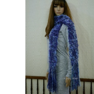 FRINGE SHAWL - extra-vastag kézzel kötött hosszú-rojtos sál / kékek - ruha & divat - sál, sapka, kendő - sál - Meska.hu FRINGE SHAWL - extra-vastag kézzel kötött hosszú-rojtos sál / kékek - ruha & divat - sál, sapka, kendő - sál - Meska.hu