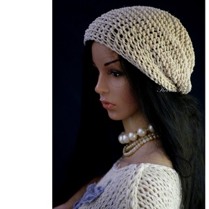 BEANIE/nyers - trendi kézzel kötött len-pamut sapka BELLE - ruha & divat - sál, sapka, kendő - sapka - Meska.hu BEANIE/nyers - trendi kézzel kötött len-pamut sapka BELLE - ruha & divat - sál, sapka, kendő - sapka - Meska.hu