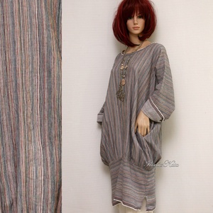 KEHELYRUHA - lagenlook tunikaruha / multicolor - ruha & divat - női ruha - ruha - Meska.hu