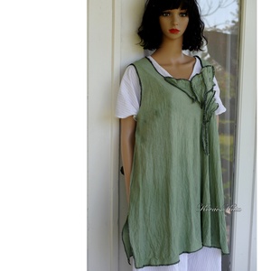 KARLA - artsy lagenlook tunika / leveles - ruha & divat - női ruha - tunika - Meska.hu