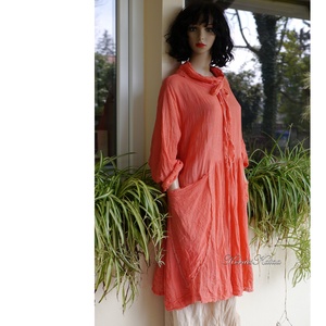 ANTHEA - lagenlook babydoll-ruha / korall - ruha & divat - női ruha - ruha - Meska.hu ANTHEA - lagenlook babydoll-ruha / korall - ruha & divat - női ruha - ruha - Meska.hu