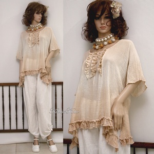 ESZTI - lagenlook tunika ombre - ruha & divat - női ruha - tunika - Meska.hu