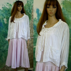 AZSÚROS LÉNA KABÁTKA - lagenlook design blúz, Ruha & Divat, Női ruha, Bolero, Varrás, MESKA
