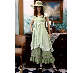 OPHELIA / zöld - shabby chic princessz-ruha  - ruha & divat - női ruha - ruha - Meska.hu