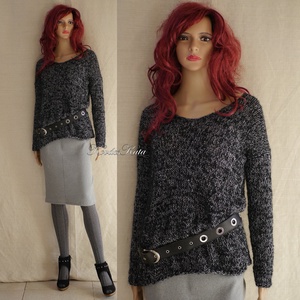 SELYEM-MOHAIR PULCSI - exkluzív kézzel kötött pulóver / fekete-mákos VERA - ruha & divat - női ruha - pulóver & kardigán - Meska.hu SELYEM-MOHAIR PULCSI - exkluzív kézzel kötött pulóver / fekete-mákos VERA - ruha & divat - női ruha - pulóver & kardigán - Meska.hu