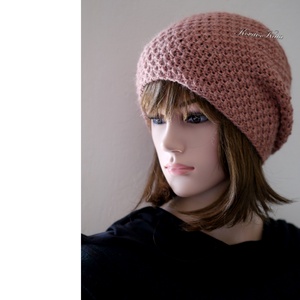 LIBERTY / beanie  - kézzel kötött exkluzív alpaka sapka / lazac - ruha & divat - sál, sapka, kendő - sapka - Meska.hu