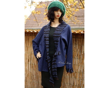 KIMONO - lagenlook kabátka - ruha & divat - női ruha - kabát - Meska.hu