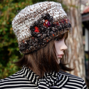 ZITA - kézműves horgolt gyapjú-kalapka - ruha & divat - sál, sapka, kendő - kalap - Meska.hu