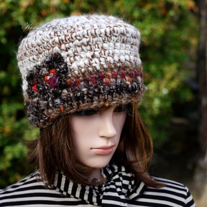 ZITA - kézműves horgolt gyapjú-kalapka - ruha & divat - sál, sapka, kendő - kalap - Meska.hu