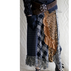ZINA - patchwork téli design szoknya - ruha & divat - női ruha - szoknya - Meska.hu