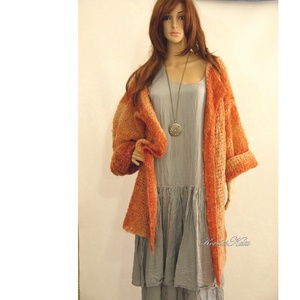 CITRUS - kézzel kötött vintage mohair kabát, kardigán - ruha & divat - női ruha - kabát - Meska.hu