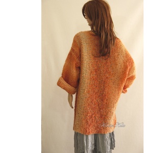 CITRUS - kézzel kötött vintage mohair kabát, kardigán - ruha & divat - női ruha - kabát - Meska.hu