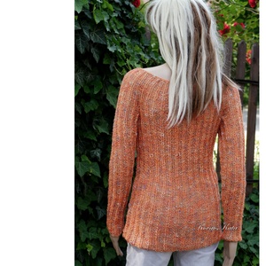 LONCI - exkluzív kézzel kötött pulóver / mandarin - ruha & divat - női ruha - pulóver & kardigán - Meska.hu
