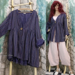 LEJLA - lagenlook baby-doll kabátka / multicolor , Ruha & Divat, Női ruha, Tunika, Varrás, Meska