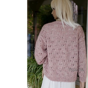 VINTAGE STAR HELKA - exkluzív kézzel kötött alpaka-pamut kardigán, pulóver / blusher - ruha & divat - női ruha - kardigánok - Meska.hu