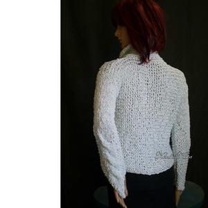 FRANCESCA - trendi kézzel kötött pamut-len pulóver / vízkék - ruha & divat - női ruha - pulóver - Meska.hu FRANCESCA - trendi kézzel kötött pamut-len pulóver / vízkék - ruha & divat - női ruha - pulóver - Meska.hu