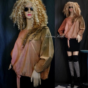 VIVIEN - artsy batikolt flanel blúz - ruha & divat - női ruha - blúz - Meska.hu