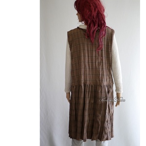 GRUNGE JUMPER - lagenlook flapper ruha / barna - ruha & divat - női ruha - ruha - Meska.hu