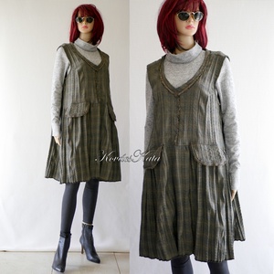GRUNGE JUMPER - lagenlook flapper ruha / keki, Ruha & Divat, Női ruha, Ruha, Varrás, MESKA