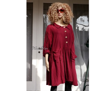 ILA-RUHA - flapper ingruha / bordó len, Ruha & Divat, Női ruha, Ruha, Varrás, MESKA