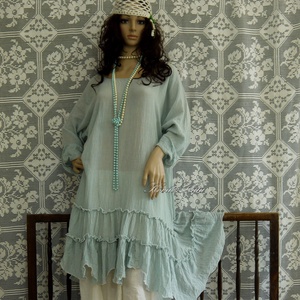 IDA - romantikus flapper-ruha / vízkék - ruha & divat - női ruha - ruha - Meska.hu