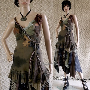 LEILA - shabby chic art-design ruha - Meska.hu