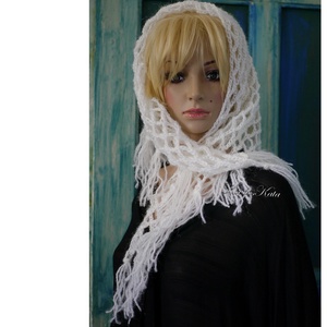 BOSZI-KENDŐ / havas mohair - horgolt kendő  - ruha & divat - sál, sapka, kendő - vállkendő - Meska.hu