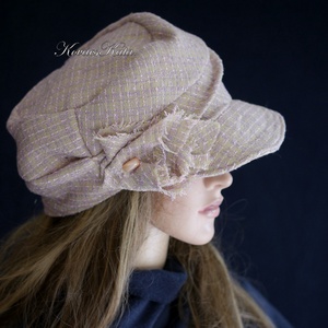 DERBY-SAPI - trendi bohém gyapjú sapka / rózsavíz - ruha & divat - sál, sapka, kendő - sapka - Meska.hu