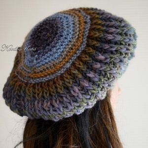 BORBÁLA / gaia - exkluzív kézzel kötött chunky gyapjú sapka, barett  - ruha & divat - sál, sapka, kendő - sapka & sál szett - Meska.hu