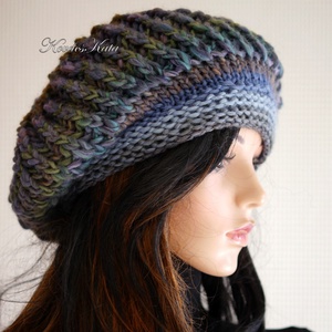 BORBÁLA / gaia - exkluzív kézzel kötött chunky gyapjú sapka, barett  - ruha & divat - sál, sapka, kendő - sapka & sál szett - Meska.hu