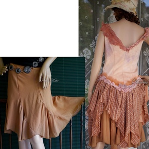 AURÓRA-SZETT - shabby chic korzet-ruha banánszoknyával - ruha & divat - női ruha - ruha - Meska.hu