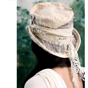 LUCA - artsy bohém cilinder, patchwork kalap - ruha & divat - sál, sapka, kendő - kalap - Meska.hu