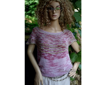 MÁLYVA FLIP - exkluzív egyedi festésű kézzel kötött babyalpaka-silk + bourette silk finom pulóver  - ruha & divat - női ruha - pulóver - Meska.hu