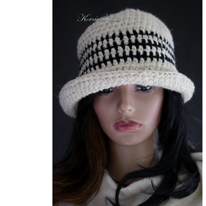 COCO CHUNKY - szupervastag horgolt gyapjú kalap - ruha & divat - sál, sapka, kendő - kalap - Meska.hu