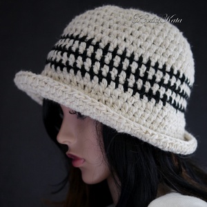 COCO CHUNKY - szupervastag horgolt gyapjú kalap - ruha & divat - sál, sapka, kendő - kalap - Meska.hu