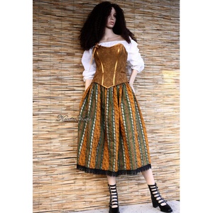 TIROLI LOLITA SZETT - romantikus design-öltözet: szoknya + korzet + blúz - ruha & divat - női ruha - ruha - Meska.hu